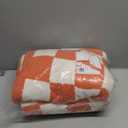 SeaRoomy CheckeredThrow Blanket, Soft Fluffy Microfiber Knit Throw Blanket for Couch Bed, Warm Cozy Reversible Checkerboard Knitted Blanket Room Decor(Burnt Orange, 60"79")