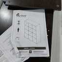 Furinno Cubicle Book Shelf, 12-Cube Thick Frame Bookshelf, Reversible Bookcase with Open Back, 14.6 x 43.8 x 58, for Living Room, Bedroom, Home Office, Black Dark Oak