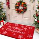 Merry Christmas Coir Door Mat  Festive Christmas Door Mat for Holiday Entryway Dcor (Merry Christmas, 17'' x 30'')