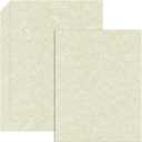 60 Sheets Parchment Paper for Certificates, 8.5" x 11", 100 GSM Double-Sided Stationery Paper for Resumes & Diplomas, Printer-Friendly (Ivory)