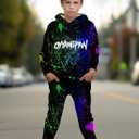 boys' clothing sets, 2-Piece Hoodie & Pants Outfits for Boys Size 4-14 | Lightweight Non-Fleece Fall & Spring Clothing Sets (M)