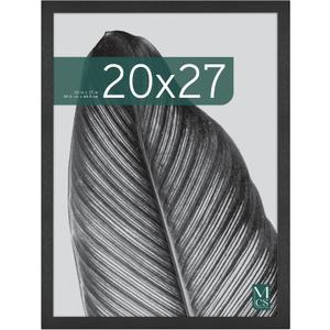 MCS Studio Gallery 20x27 Poster Frame Black Woodgrain Engineered Wood, Vertical & Horizontal Wall Hanging Large Picture Frame for Photos, Posters & Art Prints (1-Pack)