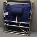 Tommy Bahama 5-Position Classic Lay Flat Folding Backpack Beach Chair, Polyester, Navy, 23" X 25.25" X 31.5"