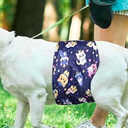 5 Pack Dog Diapers Male, Premium Belly Bands for Male Dogs, High Absorbing Male Dog Pee Wraps for Doggie in Incontinence or Excitable Urination and Training M