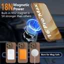 Cufelf Magnetic for iPhone 16 Pro Max Case(Compatible with Magsafe) Full Camera Protection,2+Full Coverage Screen Protector,Translucent Matte,Military Drop Protection Phone Case,6.9",Brown