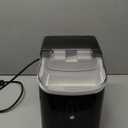 Nugget Ice Maker Countertop, Silonn Chewable Pellet Ice Machine with Self-Cleanin Function, 33lbs/24H Portable Ice Makers for Home Kitchen Officce, Black (Black-transparent)