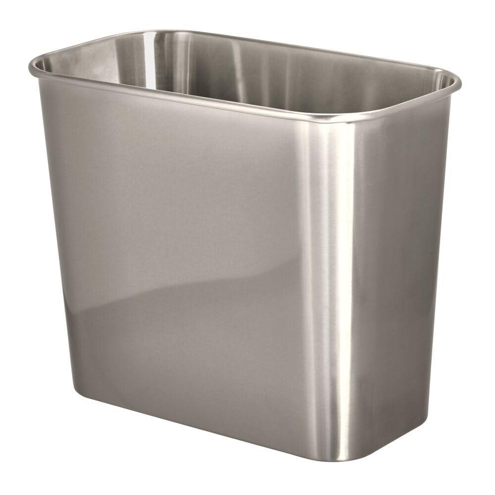 iDesign Stainless Steel Bathroom Trash Can Mia Collection (Brushed)
