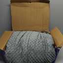 Alomidds Weighted Blanket (60"x80",20lbs Queen Size - Grey), Weighted Blankets for Adults, Breathable Soft and Comfort Minky, Heavy Blanket Microfiber Material with Glass Beads