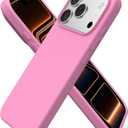ORNARTO Compatible with iPhone 17 Pro Case 6.3", Slim Liquid Silicone 4 Layers Full Covered Soft Gel Rubber Shockproof Cover, Protective Phone Case for iPhone 17 Pro-Peach Pink