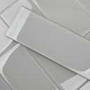 Lovdeco Warm Grey Glass Subway Tile, Glass for Bathroom Kitchen Shower Backsplash Wall, 4 x 12 Inches, 4 Sq.Ft.