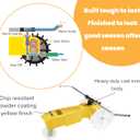 Nelson Rain Train 13,500 Square Feet Cast Iron Outdoor Lawn Traveling Water Sprinkler for Yard, and Garden, with Auto Shut Off, Yellow