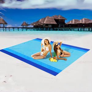 Beach Blanket 82.67x78.74 Blue Waterproof Sandproof Waterproof, Extra Large, Comfortable, Lightweight Blanket for Beach, Camping and Travel