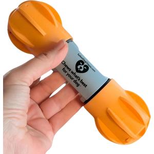 The Safe Dog Bully Stick Holder Treat & Chew Stick Holder for Small, Medium & Large Dogs Durable Bone & Yak Chew Holder Anti-Choking Dog Bone Holder Toy - Best for Safe Chewing