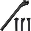 RXL SL Carbon Fiber seatpost Road Bike Offset Bicycle Seat Post 31.6 Mountain Bike seat Post Carbon seatpost, Size: 31.6*350mm
