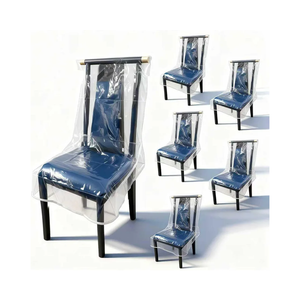 Chair Covers, Clear Dining Room Chairs Cover, Transparent Waterproof and Kitty Scratch Resistant Chair Seat Covers, Protector from Pet Claws, Dust, Spill, Pet Hair and Easy Clean