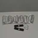 HLauto 1200T Emergency Strobe Grille Lights: 6pcs 12 LED Sync Feature Safety Warning Flashing Lights, Ultra Slim Surface Mount Hazard Caution Light for Trucks, Vehicles, Car, ATV, UTV (Amber White)