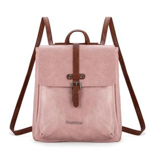 Montana West Backpack Pink Purse for Women Casual Daypack Convertible Crossbody Backpack for Travel Work Pink