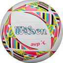 WILSON AVP Movement Volleyball - Official Size, Pink/Yellow/Blue