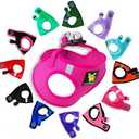 EcoBark Pink XXXS Dog Harness, Soft Mesh No Pull Mini Body Halter for Toy Breeds up to 10in, Escape Proof, Recycled Straps, Adjustable, Teacup Dog Harness Vest Under 5lbs