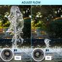NFESOLAR Submersible Water Pump 880GPH, 60W Ultra Quiet Fountain Pump with Dry Burning Protection 9ft High Lift for Fish Pond, Fountains, Waterfall, Hydroponics, Aquariums KF206