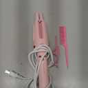 Auto Rotating Hair Curler - 4 Temperature and Timer Settings, Automatic Curling Iron with Automatic Shut-Off, Anti-Tangle and Scalding, Curling Wand for Long Lasting Curls (Pink)