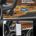 JOYTUTUS Doors off Mirrors Compatible with 2018-2023 Wrangler JL & 2020-2023 Gladiator JT, Off-Road Rearview 6 Inch Mirror with Ball Adapter, Broad Vision, No Shaking, Us Flag Pattern