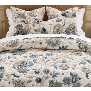 Lydia Palampore Embroidered Quilt King
