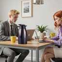 PARACITY 68oz Thermal Coffee Carafe Stainless Steel, Coffee Carafes for Keeping Hot, Double Walled Vacuum Insulated Coffee Urn for Coffee & Tea, Home & Office (Black)