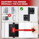 Vdsfand 4 in 1 Door Hinge Adjustment Tool Kit Door Gap Adjustment Tool for Precise Hinge Gap Adjustment Upgraded Hinge Gap Adjusting Wrench for Installation and Repair of Residential and Commercial