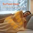 ZonLi Heated Blanket, Electric Portable Cordless Heated Wearable Blankets Battery Operated Heated Throw Blanket, Rechargeable Power Bank for Home, Office, Living Room, Camping, Travel
