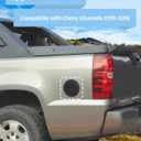 Voodonala Gas Tank Cap Cover Fuel Door Trim Compatible with Chevy Silverado/Tahoe/Suburban/GMC-Yukon/GMC-Sierra 1999-2006, Carbon Fiber