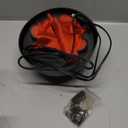 Baquler 4 Pcs Halloween 3D Fake Fire Light 110v Artificial Hanging LED Flame Light Realistic Campfire Halloween Red Lamp Prop Flame for Christmas, Festival, Night Club, Party Decor