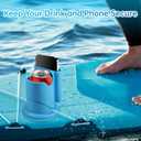 Paddle Board Cup Holder, Kayak Cup Holder 2-in-1 Drink & Phone Holder, Paddleboard and Kayak Accessories for SUP, Kayaking, Fishing, Yoga, or Surfing Adventures(Blue,1Pack)