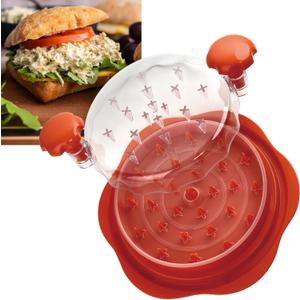 Chicken grinder,Chicken Shredder Large Chicken Breast Shredder Tool Twist, Visible Meat Shredder Machine, Anti-Slip Strip, Ergonomic Handle, BPA Free, gifts for women（Elegant Orange）9.92 x 9.8 x 2.24 inches