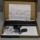 Universal Swivel TV Stand/Base Table Top TV Stand for 13 to 32 inch TVs with 100 Degree Swivel, 4 Level Height Adjustable, Heavy Duty Tempered Glass Base, Holds up to 77lbs, HT07B001