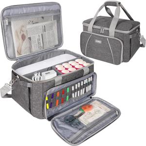 Carrying Case Compatible with Cricut Joy Xtra Smart Cutting Machine, Portable Travel Bag Fit for Cricut Joy Xtra Extra Accessories and Supplies (Bag Only) (Gray)