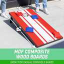GoSports Portable Cornhole Sets, 8 Styles Choose 4 x 2 ft or 3 x 2 ft - Boards Include 8 Bean Bags, Travel Case, and Game Rules