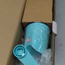 Geedel Rotary Cheese Grater Cheese Shredder - Upgraded 5-in-1 Cheese Grater with Handle and Strong Suction Base, Multi-purpose Vegetable Slicer Ice Shaver Nuts Grinder for Ice, Vegetables, Fruit, Nuts (Tiffany Blue)