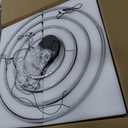 Modern Ceiling Chandelier Light, with Remote Control Dimmable 3 Color Mode & Brightness Ceiling Lamp, Anti-Flicker Dining Light Fixture for Kitchen, Dining Room (Black)