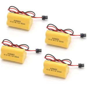 3.6V 900mAh Emergency/Exit Light Battery Compatible for Lithonia ELB B001 ELBB001 ELB-B001 Lithonia EU2C M6 LED Emergency Light Interstate ANIC1566 Unitech 0253799(4 Pack)