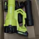 SUNCHERS Leaf Blower Cordless with 2 Batteries and Charger, Electric Battery Powered Cordless Leaf Blower, Portable Lightweight Handhold Blowers for Blowing Leaves, Patio Cleaning, Lawn Care and Dust