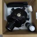 Ligency Smart Socket Fan Light - 16'' Small Socket Ceiling Fan with RGBW Color Changing E26 Screw-in Fan Light with App/Remote/Alexa Voice Control, 6-Speed Quiet for Bedroom & Garage, Black