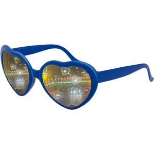 Heart Effect Diffraction Sunglasses - Festival Party Rave Light Accessories With UV400 Protection