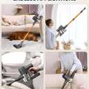 Cordless Vacuum Cleaner, 500W/45KPA/40Mins Lightweight Stick Vacuum for Home, LED Display and Green Headlights, 6-Stages Filtration, Self-Standing Vacuum for Hard Floor, Carpet