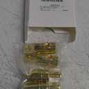 4 Pcs 1/0 Gauge Wire Connector 1/0 Battery Terminal AWG Gauge Gold Screw Battery Ring Terminals