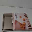 HONGBAKE Baking Sheet Pan Set of 3, Cookie Sheets for Oven, Nonstick Half/Quarter/Jelly Roll Pans with Diamond Texture Pattern, 0.8mm Thick Heavy Duty Cookie Tray, Champagne Gold