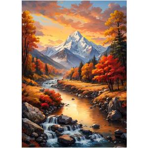KEUASDV Diamond Painting Kits for Adults, Forest Landscape 5D DIY Diamond Art Kits Full Drill Diamond Dots for Gift Wall Decor and Relaxation Gem Arts 12x16 inch