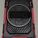 ROISKIN for 2023 Release Tablet Flre HD 10 & HD 10 Plus Case 13thGeneration with Hand Strap Kickstand (Black+Pink66)