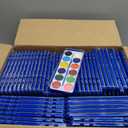 100 Pack Watercolor Paint Set for Kids, 12 Colors Watercolors Paints with Paint Brush, Kids Watercolor Paint Set for Party Favor, Classroom,School Supplies.