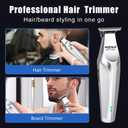 Hair Trimmer for Men, Zero Gapped Cordless Hair Clippers with Precision Blade, Rechargeable Barber Clipper with USB-C Charging